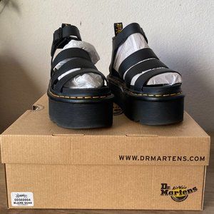 Dr Martens Blaire Quad Platform Sandals Women's Black